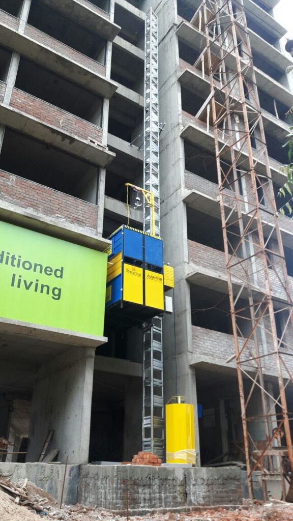 Man Material lift on Hire