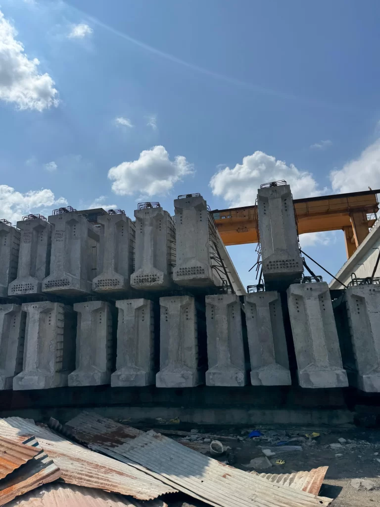 Construction of bridge with Parishi rental services