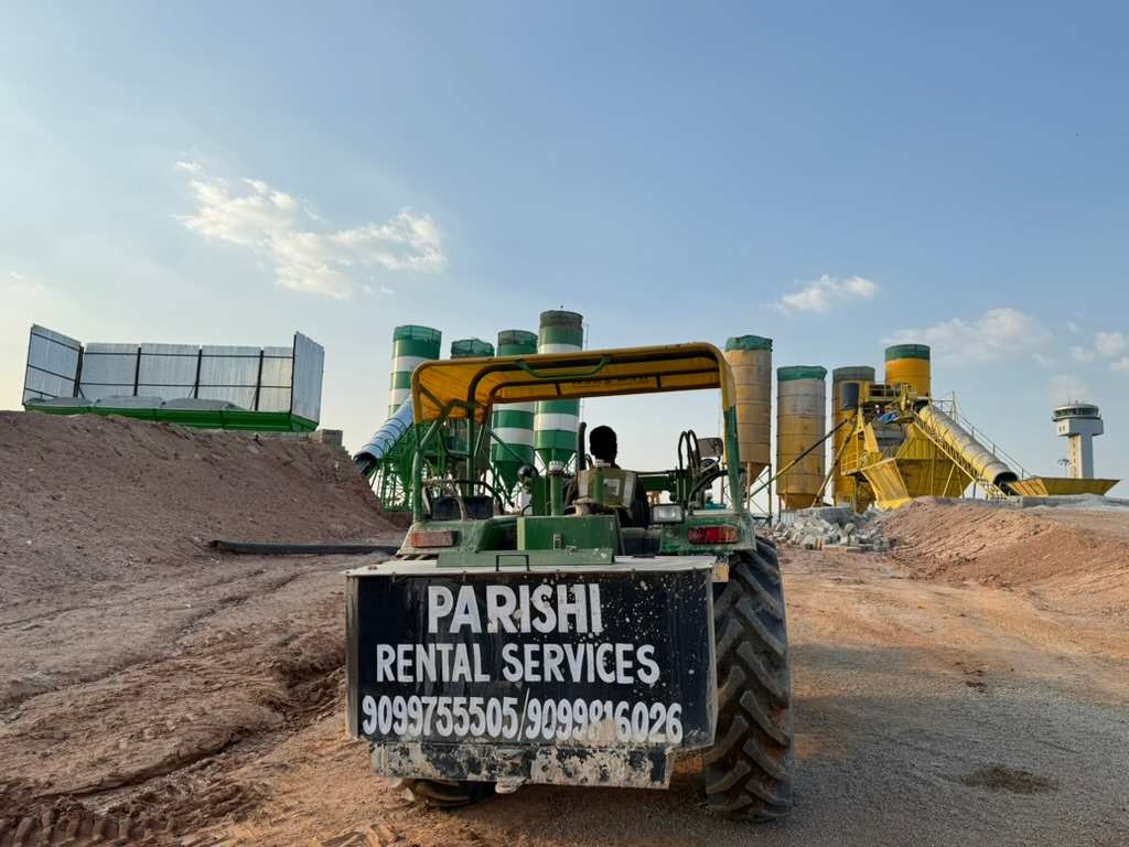 eco friendly concrete supply at construction site